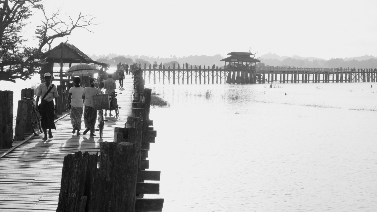 Birmanie Mandalay Pont tek (1)