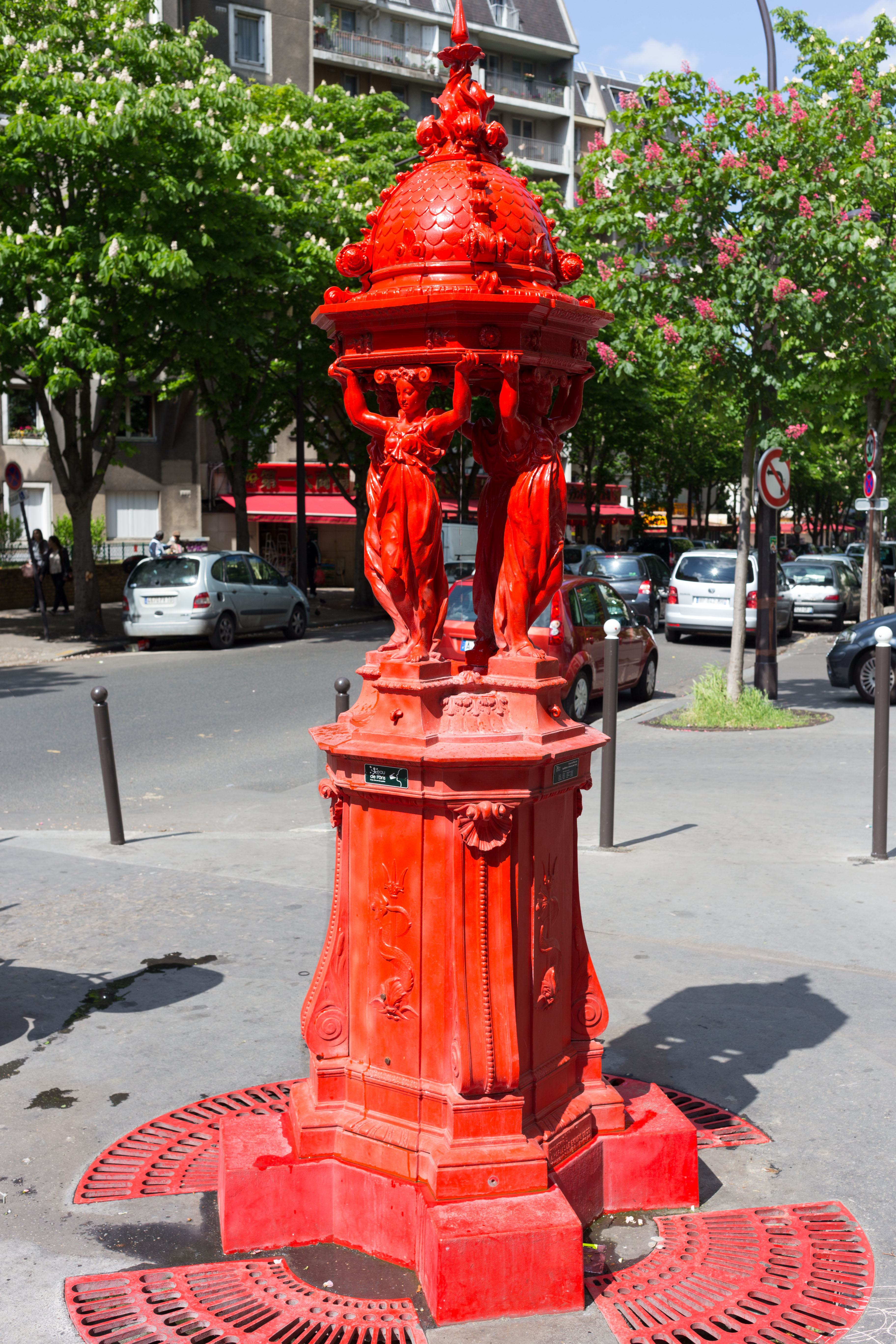 Fontaine Wallace rouge